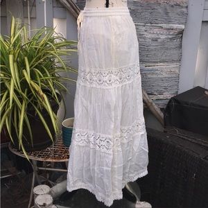 Ivory Maxi Beach skirt